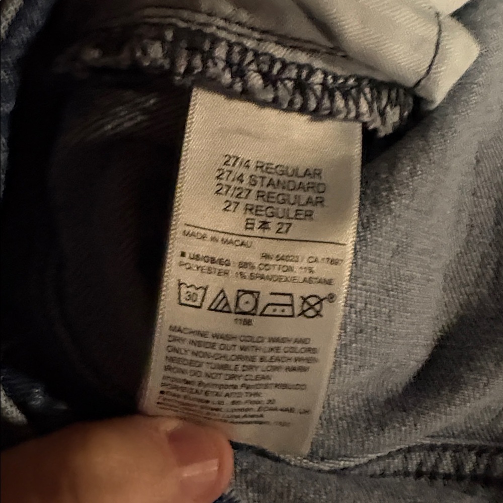 GAP Women's Straight Leg Jeans in Blue - Picture 4 of 6